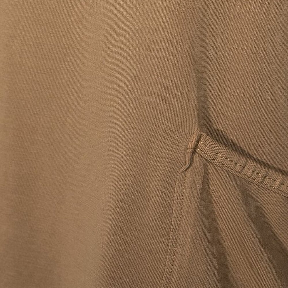 FP Movement Hot Shot V-Neck Sleeveless Patch Pocket Mini Dress Color Mocha Latte - Picture 3 of 5